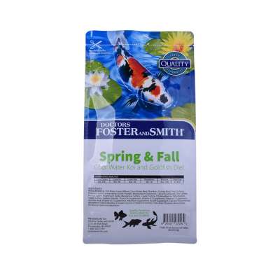 Custom Printed Flat Bottom Pet Food Pouches With Slider Ziper