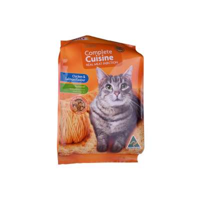 Cat Food Pocket Zipper Square Bottom Pouch Plastic Bag